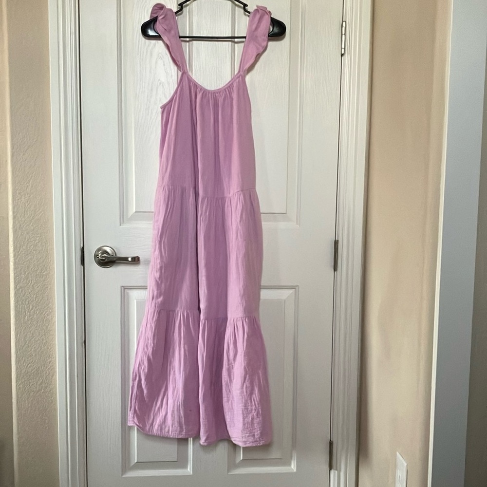 J.Crew Pink Sleeveless cotton gauze dress - Picture 2 of 2